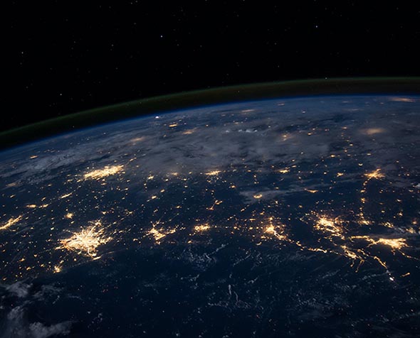 Picture of earth from space