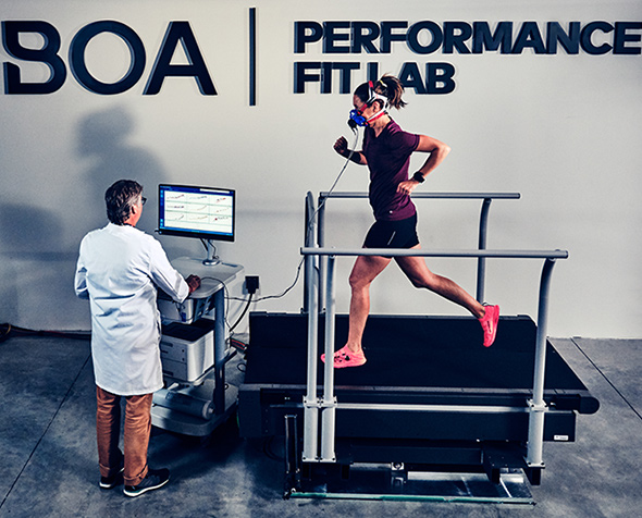 Runner at BOA on treadmill
