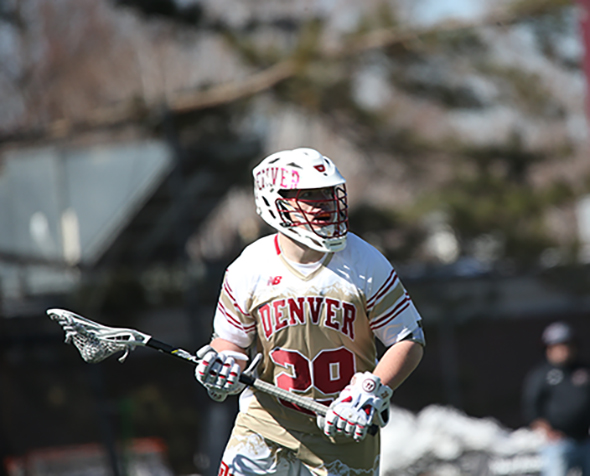 Jackson Harvey playing lacrosse