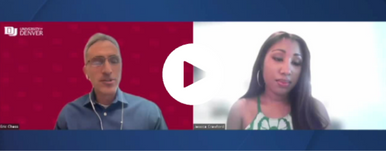 Screen shot of Eric Chess with Denver7 news reporter 