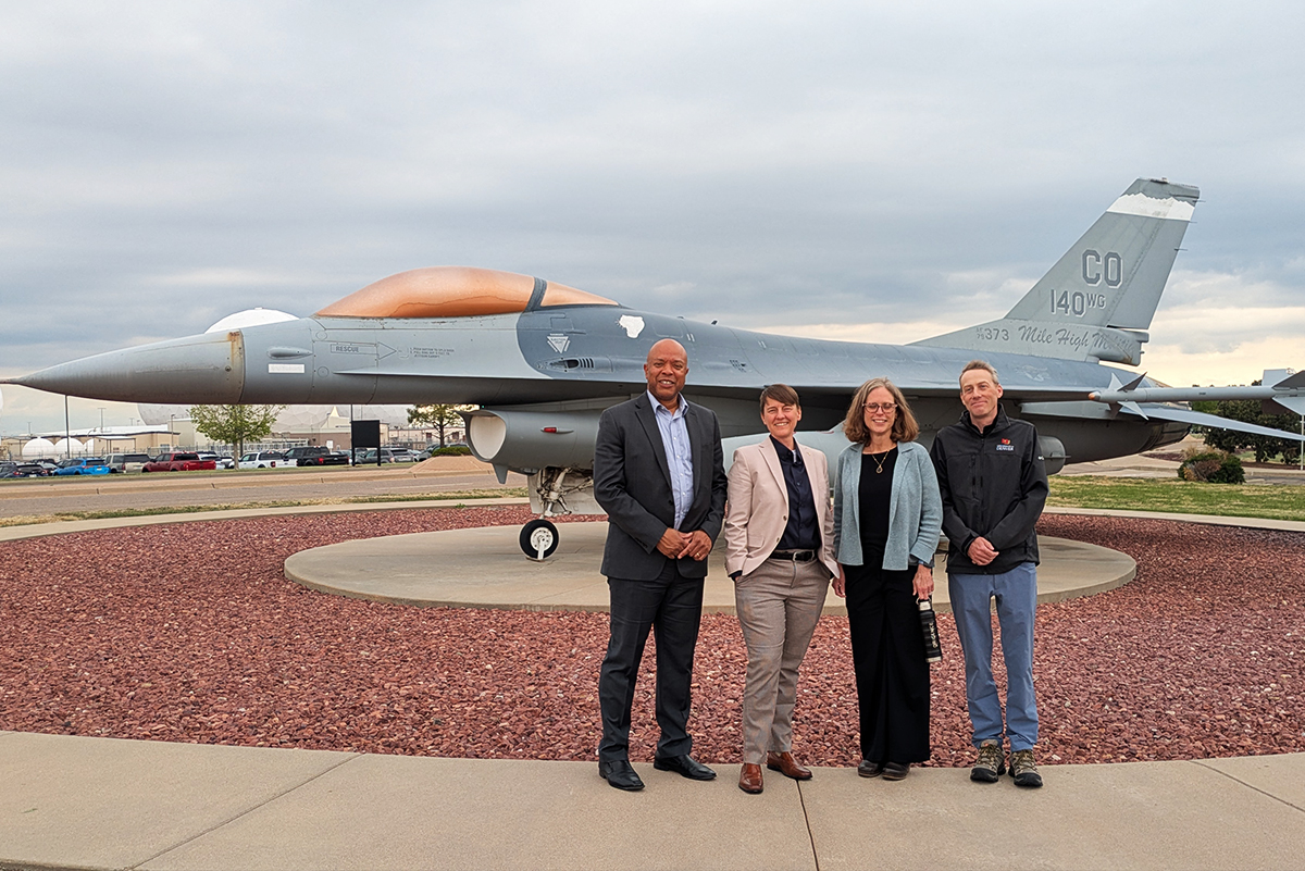 University of Denver Staff visit Buckley Space Force Base