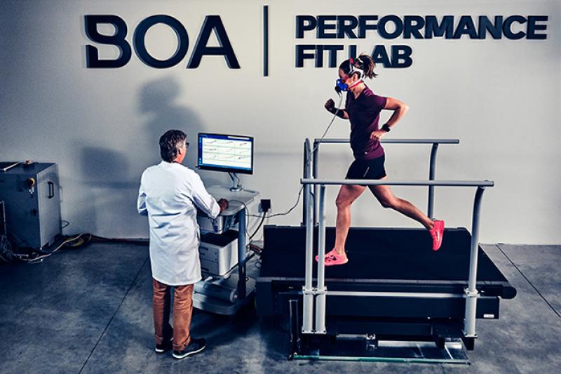 Runner at BOA on treadmill