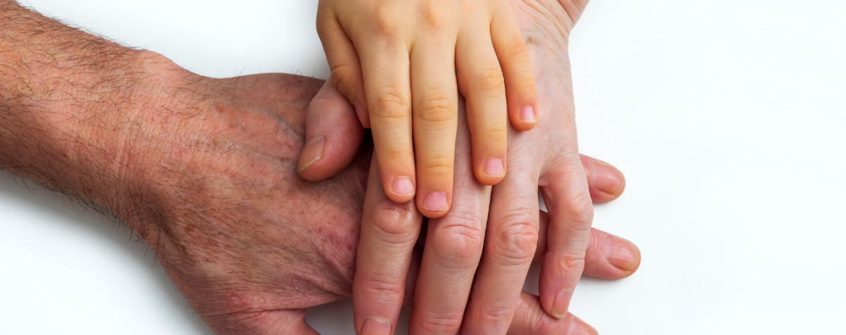 Intergenerational Hands stacked