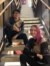 DU eSports Club members in DU jerseys