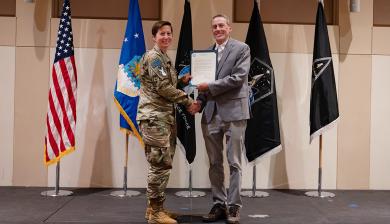 Dr Nathan Evans at the Buckley Space Force Base