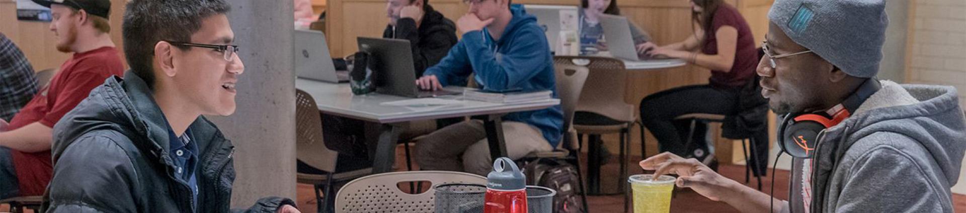 Engineering students working