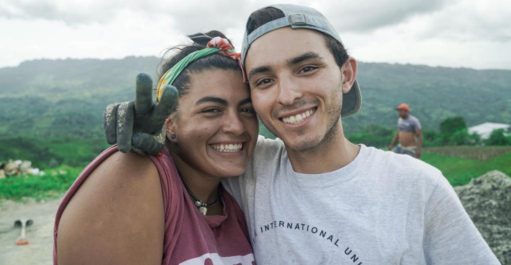 Oli Hassan with friend in the Dominican Republic
